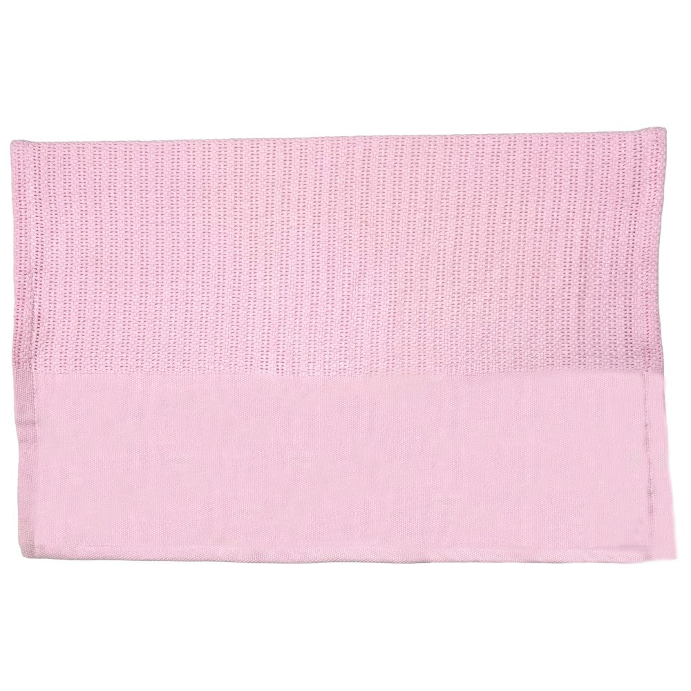 Personalised Pink Cellular Baby Blanket