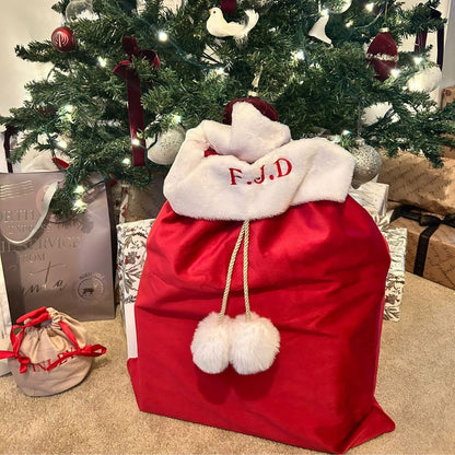 Personalised Large Red Christmas Gift Sack
