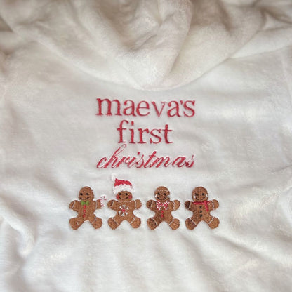 Personalised ‘My First Christmas’ gingerbread Dressing Gown