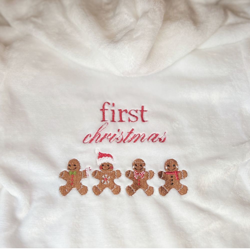 Personalised ‘My First Christmas’ gingerbread Dressing Gown