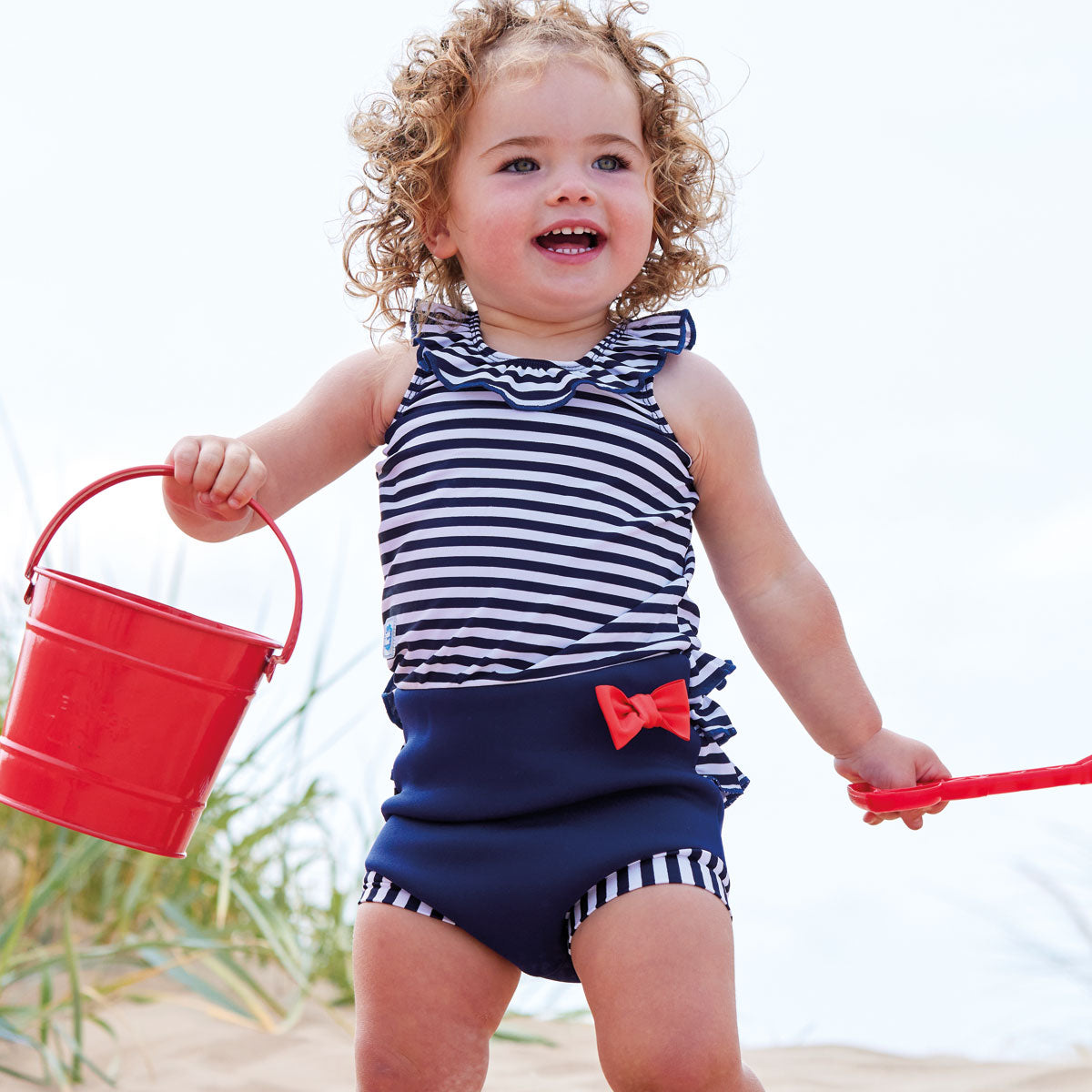 Nautical Happy Nappy Costume (frills and bows)