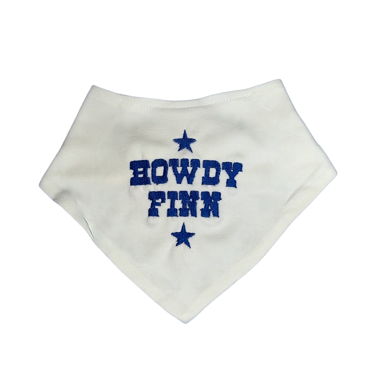 Personalised Howdy Bandana Bib