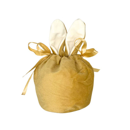 Personalised Beige Drawstring Bunny Bag