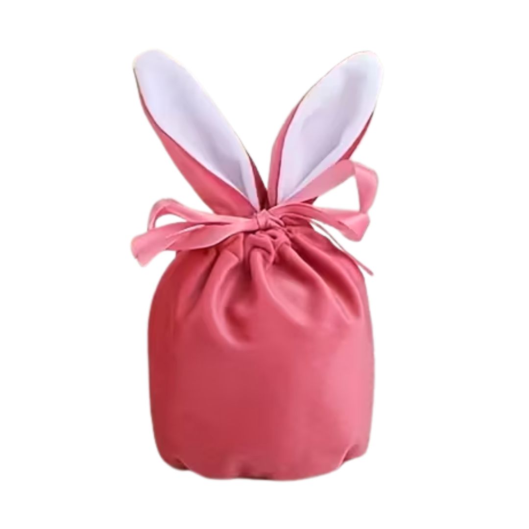 Personalised Pink Drawstring Bunny Bag