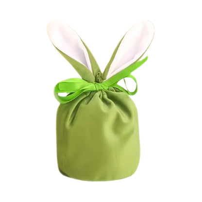 Personalised Green Drawstring Bunny Bag