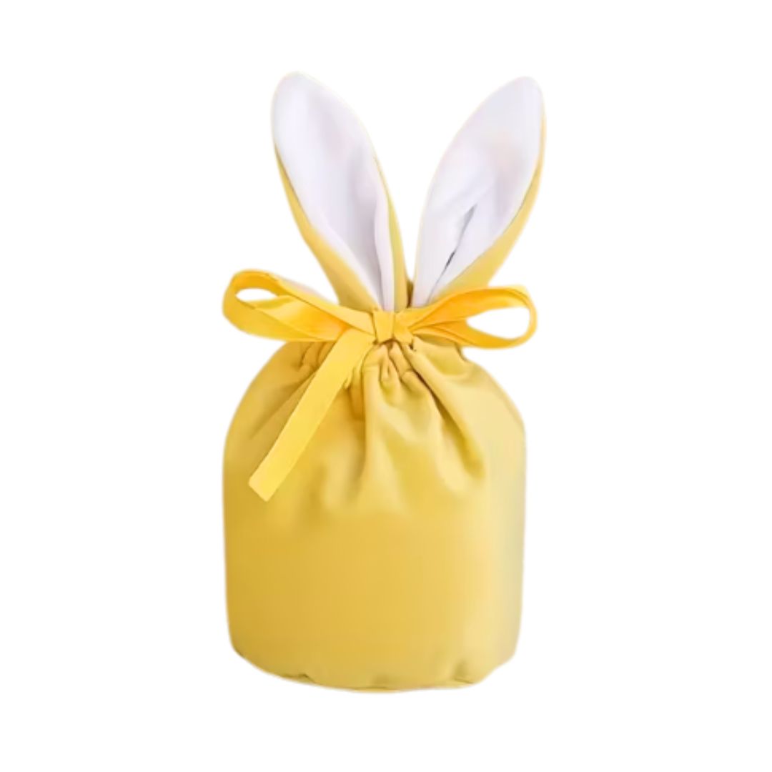 Personalised Yellow Drawstring Bunny Bag