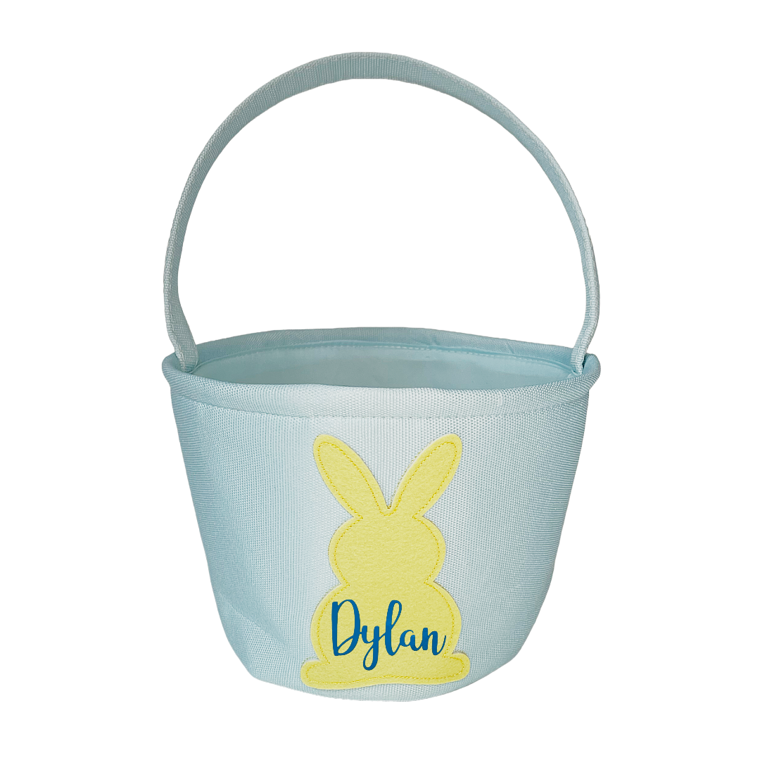 Personalised Blue Bunny Basket