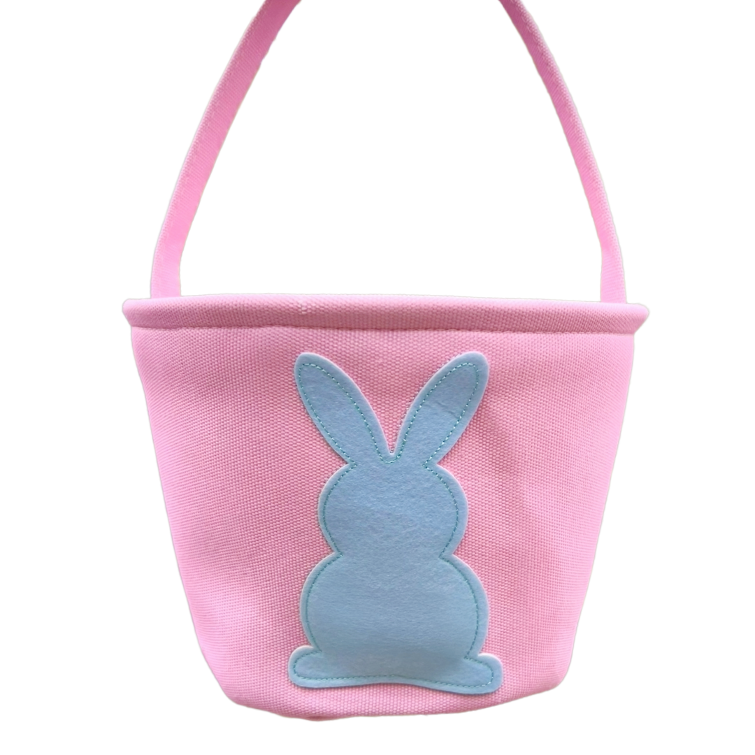 Personalised Pink Bunny Basket