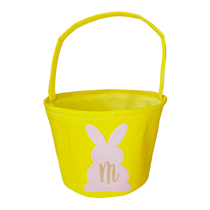 Personalised Yellow Bunny Basket