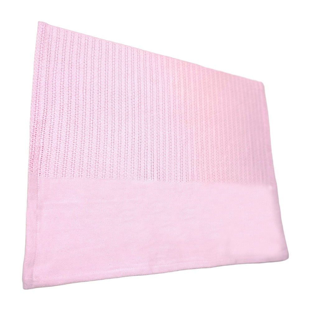 Personalised Pink Cellular Baby Blanket