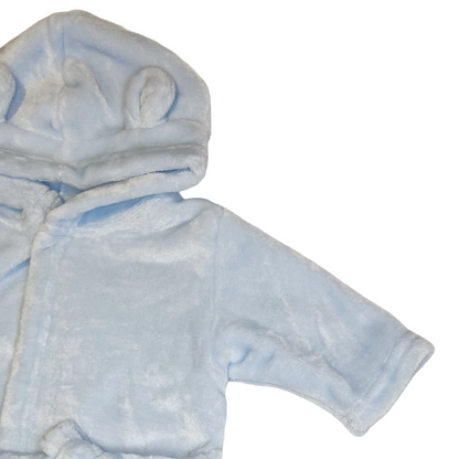 Personalised Blue Hooded Dressing Gown With Ears