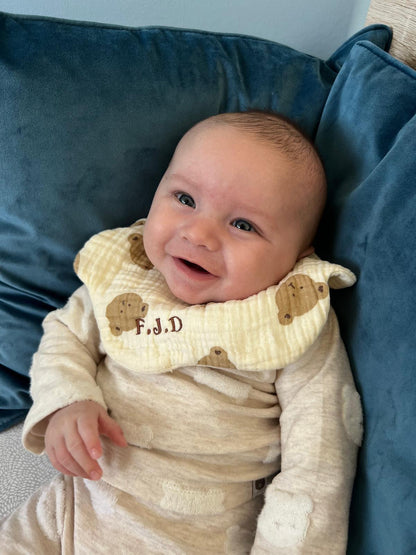 Personalised Muslin Baby Bibs
