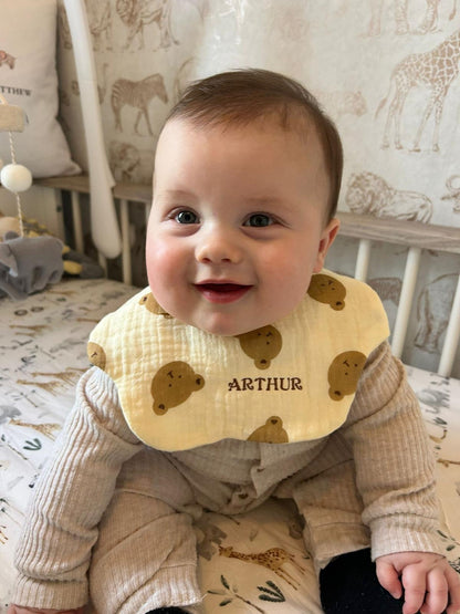 Personalised Muslin Baby Bibs