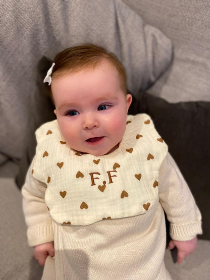 Personalised Muslin Baby Bibs