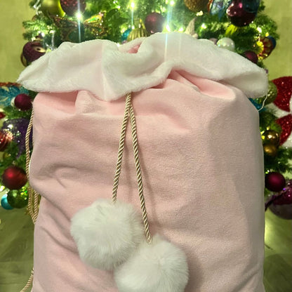 Personalised Large Pink Christmas Gift Sack