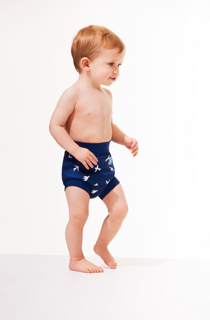 White Birds Happy Nappy